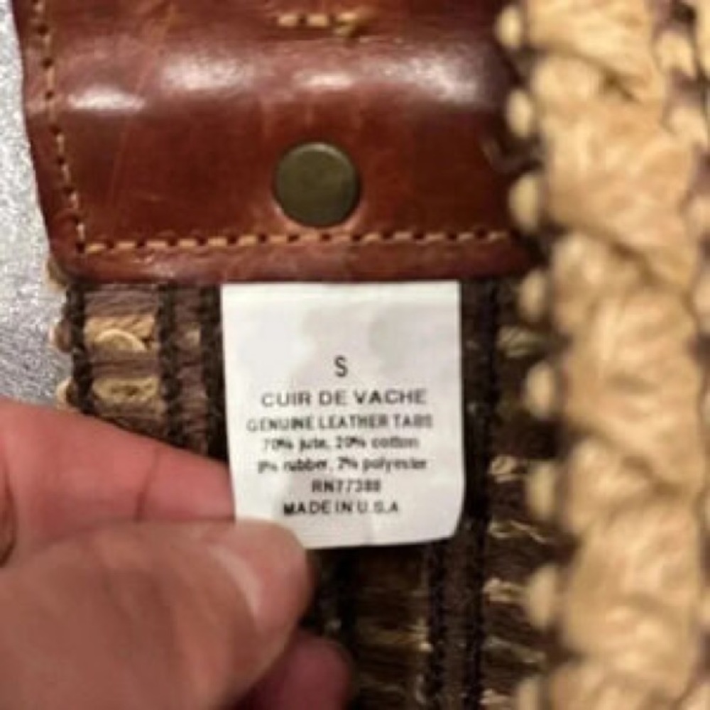Woven Stretch Waist Belt with Brown Leather Accents - Women - Picture 5 of 6